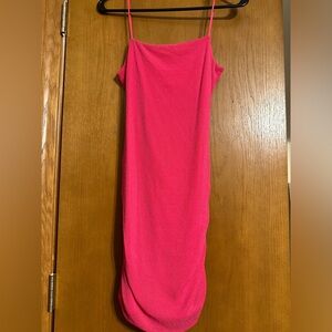 pink shein dress